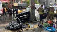 Ankara’da kontrolden çıkan araç direğe çarptı: 1 ölü, 4 yaralı