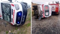 Kaza ihbarına giden ambulans kaza yaptı: 3 yaralı