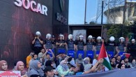 Türkiye üzerinden İsrail’e petrol sağlayan SOCAR’a İstanbul’da kırmızı boyalı protesto