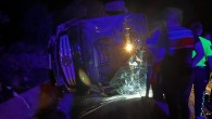 100 metre sürüklendiler! Kastamonu’da yolcu otobüsü devrildi: 10 yaralı