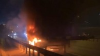 Başakşehir Kuzey Marmara Otoyolu’nda TIR yangını!