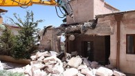 Kapadokya’da bir otelin kaçak inşa edilen eklentisi yıkıldı