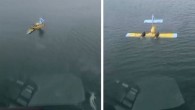 THK uçağı Bafa Gölü’ne batmıştı: Pilotların kurtarılma anına ait görüntüler ortaya çıktı!