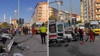 Feci kaza… Yolcu otobüsü ile araç çarpıştı: Çok sayıda yaralı var!
