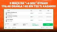 3 maçlık iddaa kuponu yaptı, 145 bin 735 TL kazandı