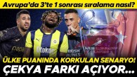 Avrupa’da 3’te 1 sonrası ülke puanı nasıl şekillendi? Fenerbahçe ve Trabzonspor yenildi, Başakşehir kazandı! Korkulan senaryo: Çekya farkı açıyor…