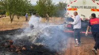 Erzincan’ın 3 köyünde örtü yangını söndürüldü