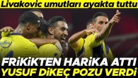 Lille-Fenerbahçe maçında frikikten gol atan İrfan Can Kahveci’den Yusuf Dikeç pozu! Livakovic’in performansı…