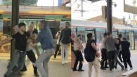 Marmaray’da kavga! Güvenlik görevlisinin silahını almaya çalıştı