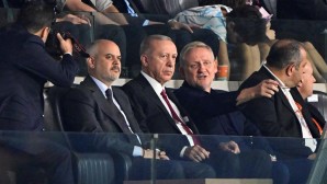 Cumhurbaşkanı Recep Tayyip Erdoğan, Başakşehir – La Fiorita maçını izledi