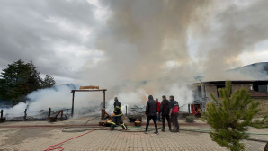 Bolu’da restoran yangını