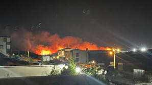 İzmir’de otluk yangını