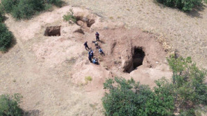 Kaçak kazıya dronla suçüstü