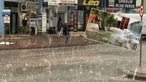 Antalya’da dolu paniği