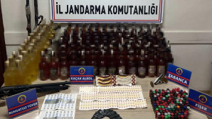 Salihli’de sahte içki operasyonu