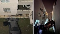 Ankara’da bir garip kaza: Otoparktan uçan otomobil, apartmanın 3’üncü katına çarptı!