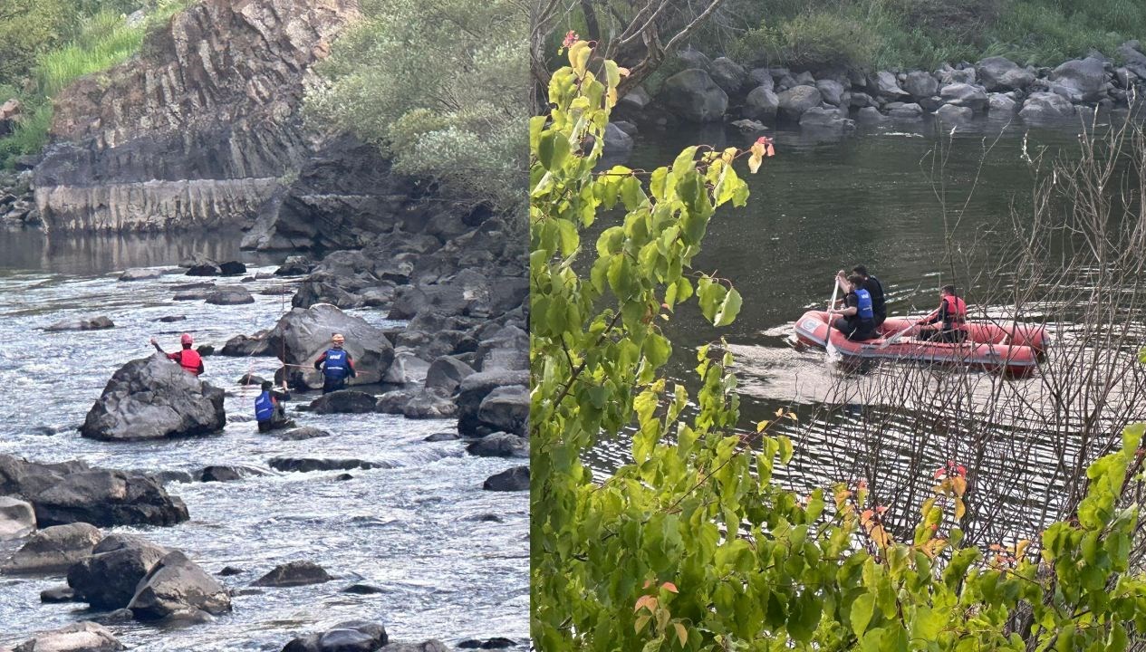 Kura Nehri’ne 2 kişiden 1’i boğuldu, 1’i kayıp