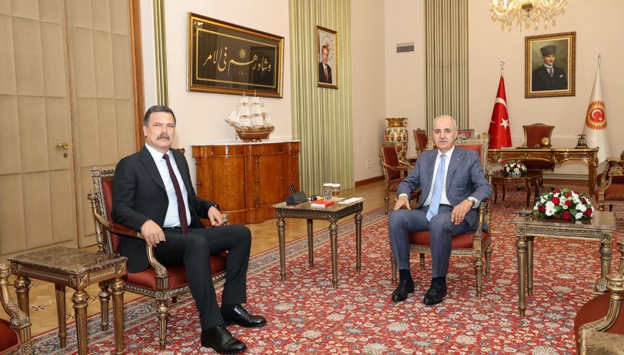 Numan Kurtulmuş, TİP lideri Erkan Baş’la görüştü