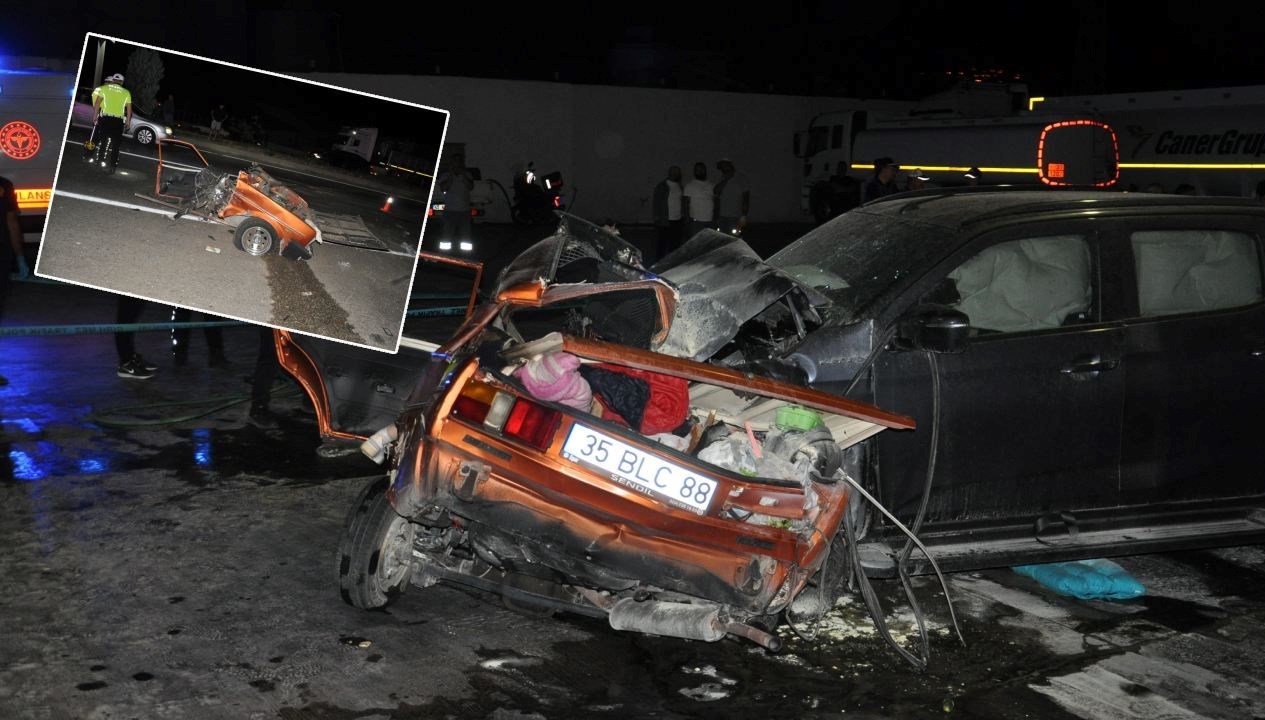 Karşı şeride geçen otomobil kamyonetle çarpıştı: 5 ölü, 6 yaralı