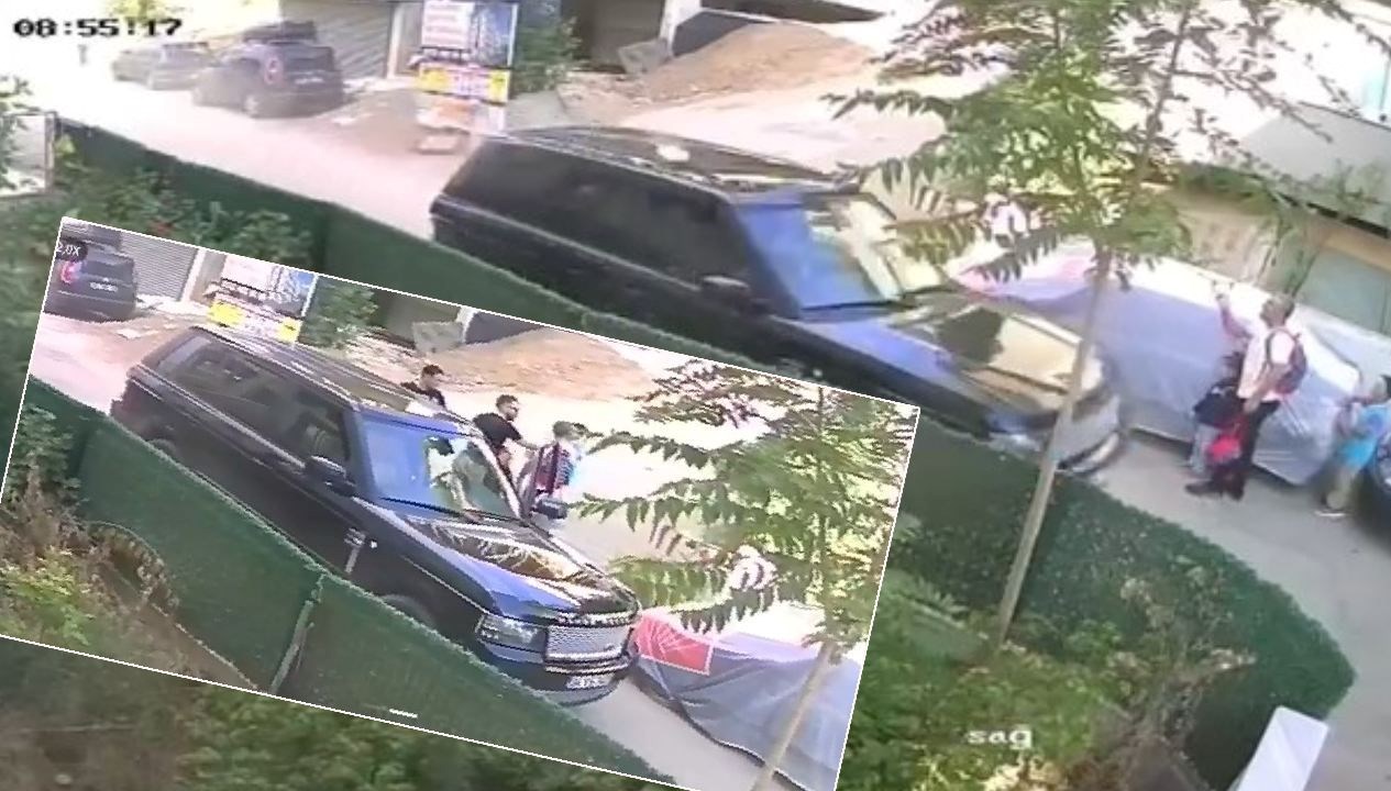 Lüks araçtan indi, çocuklarının önünde babaya tokat attı, Emniyet yakaladı