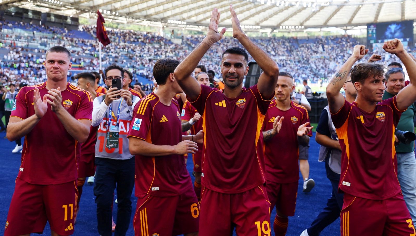 Zeki Çelik maça damga vurdu, Roma kazandı!