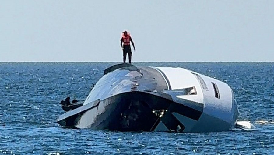 Zonguldak’ta lüks yat denize indikten 15 dakika sonra battı