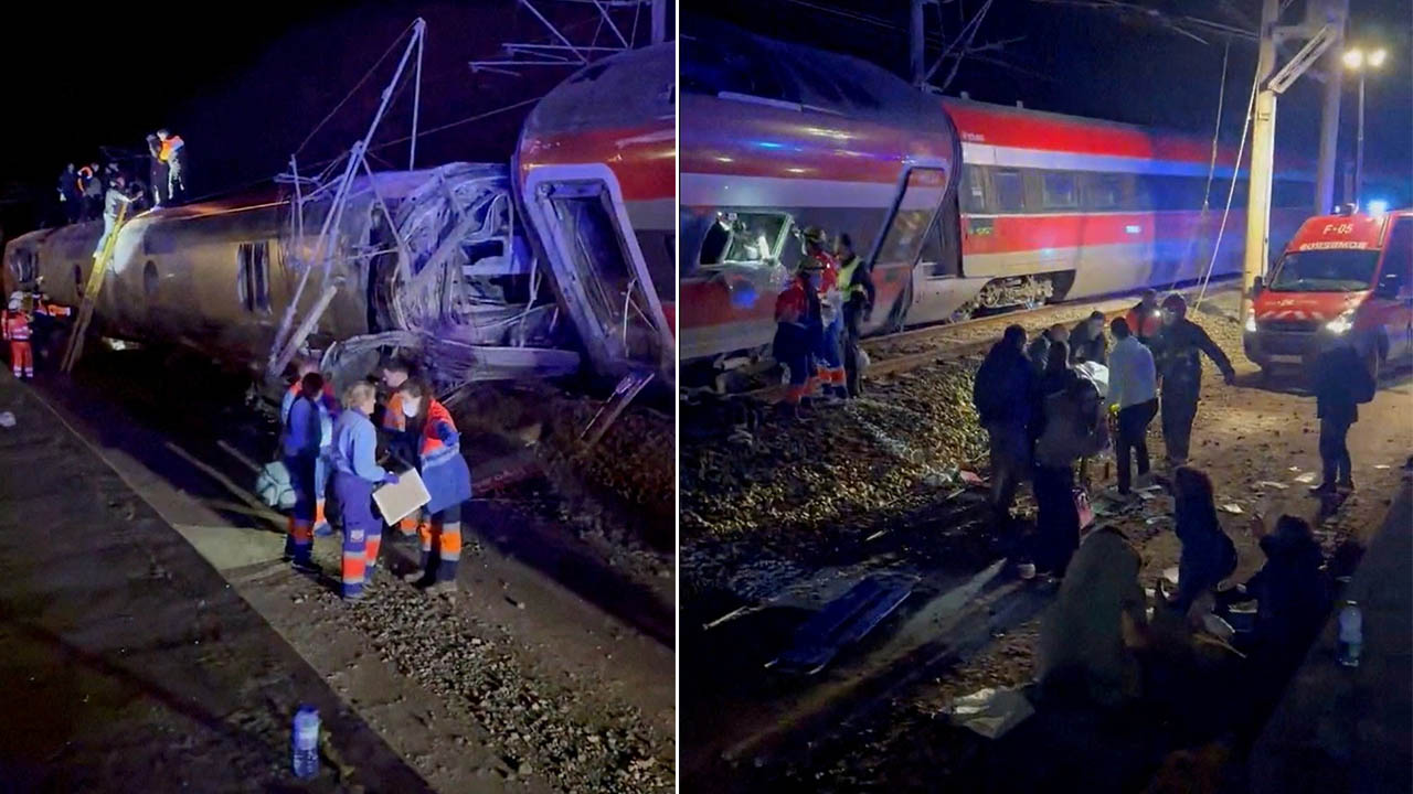 İspanya’da iki hızlı tren raydan çıktı. En az 40 ölü