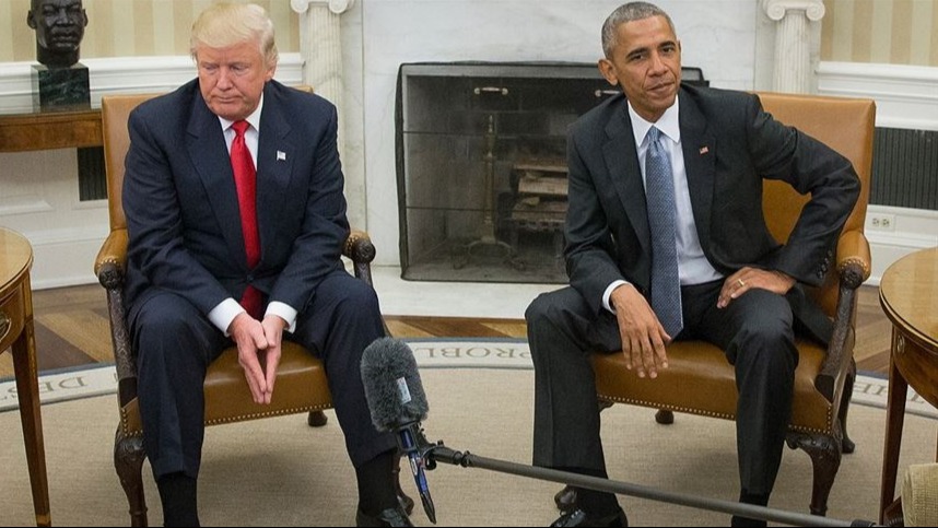 Trump Obama çiftini “maymuna” benzetti