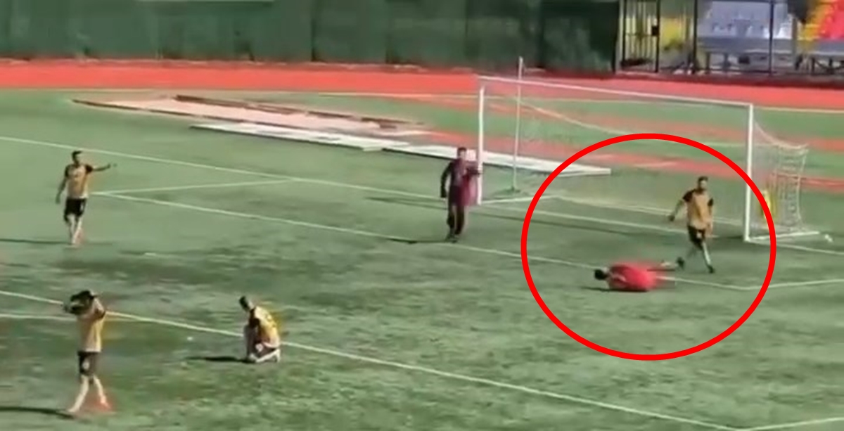 Amatör maçta rakibinin kafasına tekme atan futbolcu tutuklandı