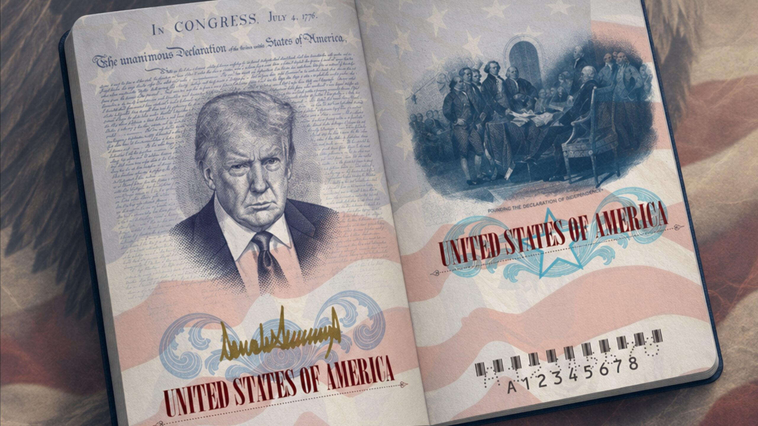 Pasaportlara Trump’ın portresi basılacak