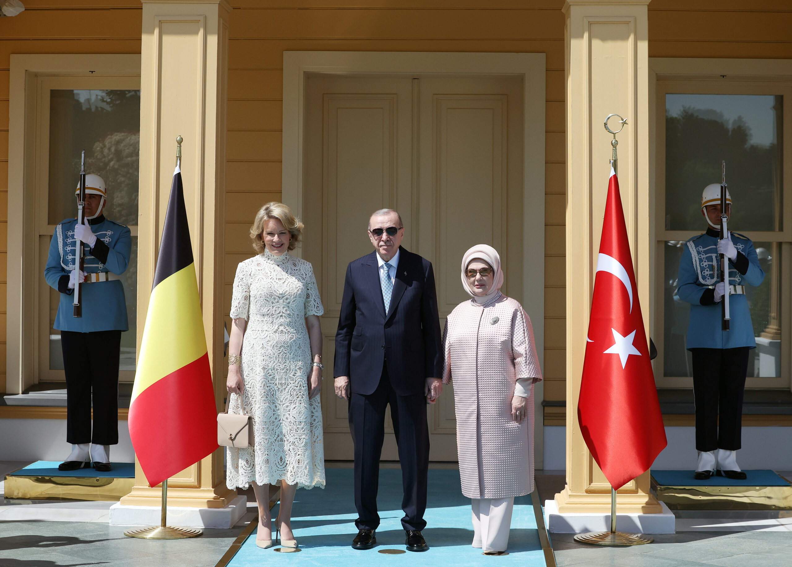 Cumhurbaşkanı Erdoğan, Belçika Kraliçesi’ni kabul etti