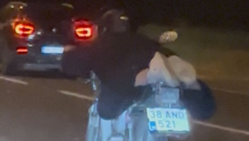 Motosiklet üzerinde akrobatik hareketler yapan şahsa 46 bin TL ceza