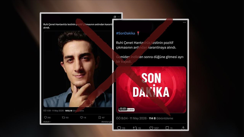Ruhi Çenet’ten “hantavirüs testi pozitif çıktı” iddialarına yanıt. “Hiçbir hastalık belirtim yok”