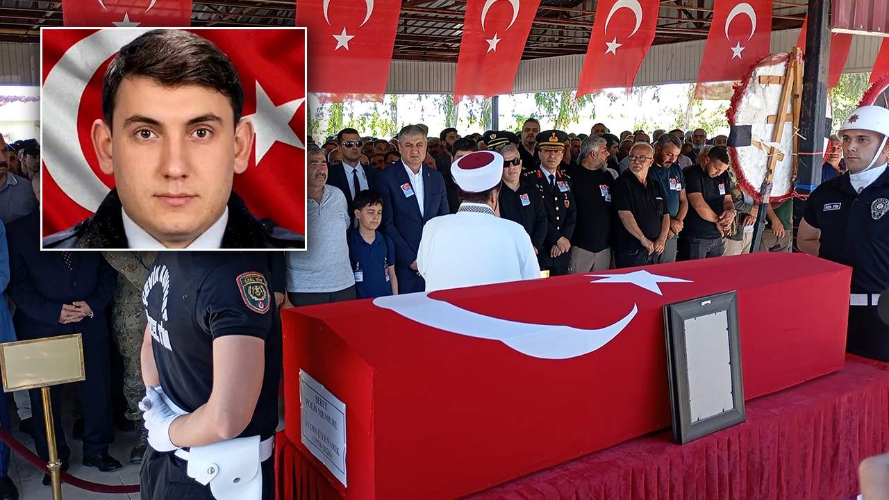 Şehit polis memuru Aydın Üyenarık’a acı veda