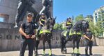 Ankara’da heybetli devriye. Atlı polisler sahada