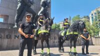 Ankara’da heybetli devriye. Atlı polisler sahada
