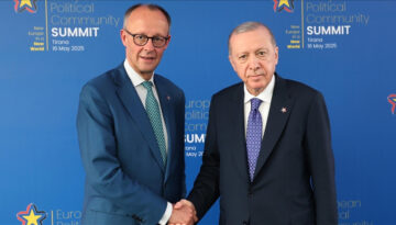 Cumhurbaşkanı Erdoğan Almanya Şansölyesi Friedrich Merz ile görüştü