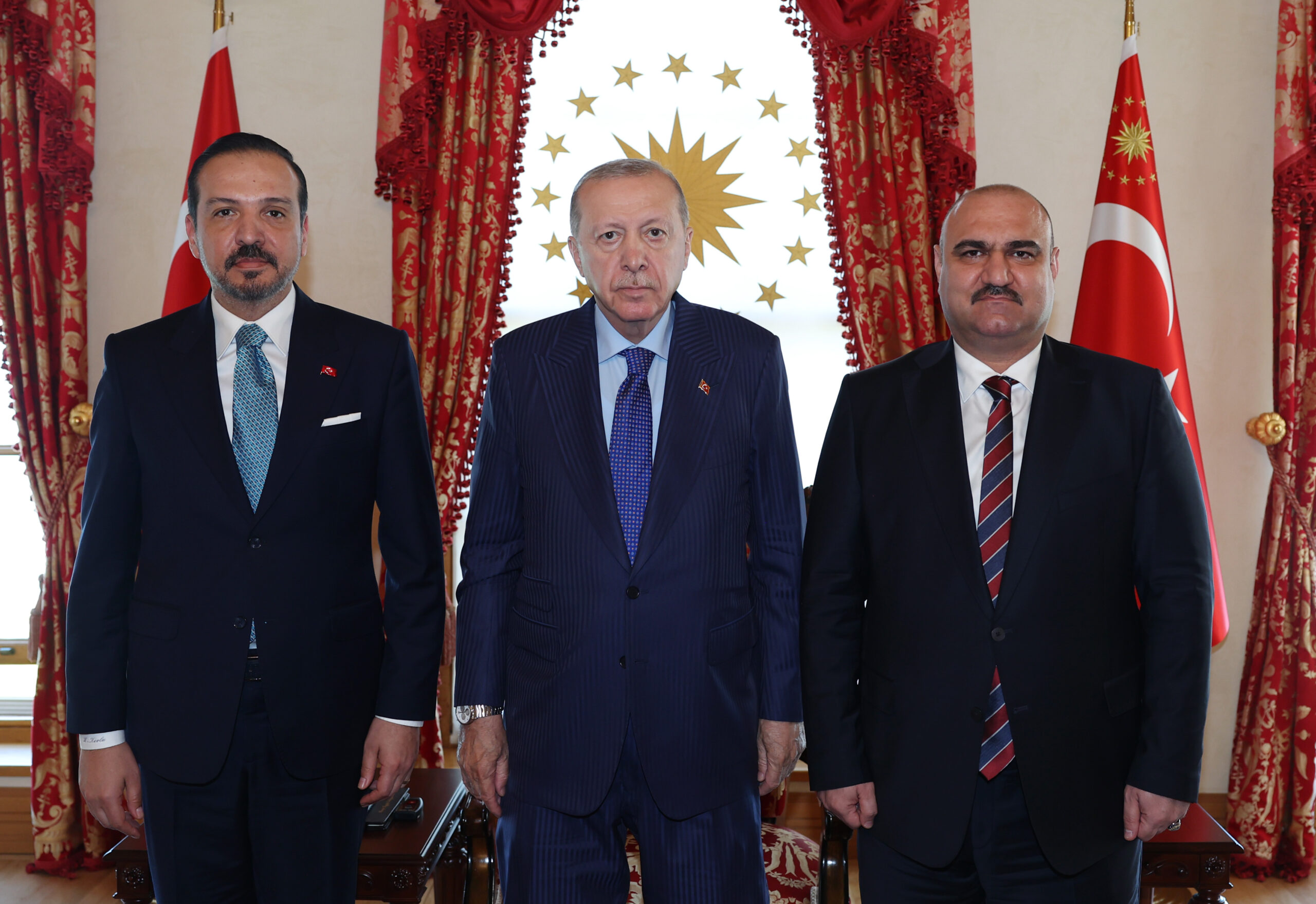 Cumhurbaşkanı Erdoğan, Kerkük Valisi ve Irak Türkmen Cephesi Başkanı Mehmet Seman Ağa’yı kabul etti