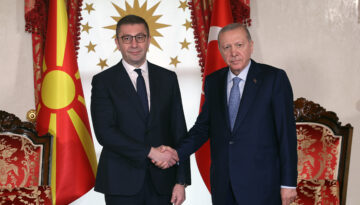 Cumhurbaşkanı Erdoğan, Kuzey Makedonya Başbakanı Mickoski’yi kabul etti
