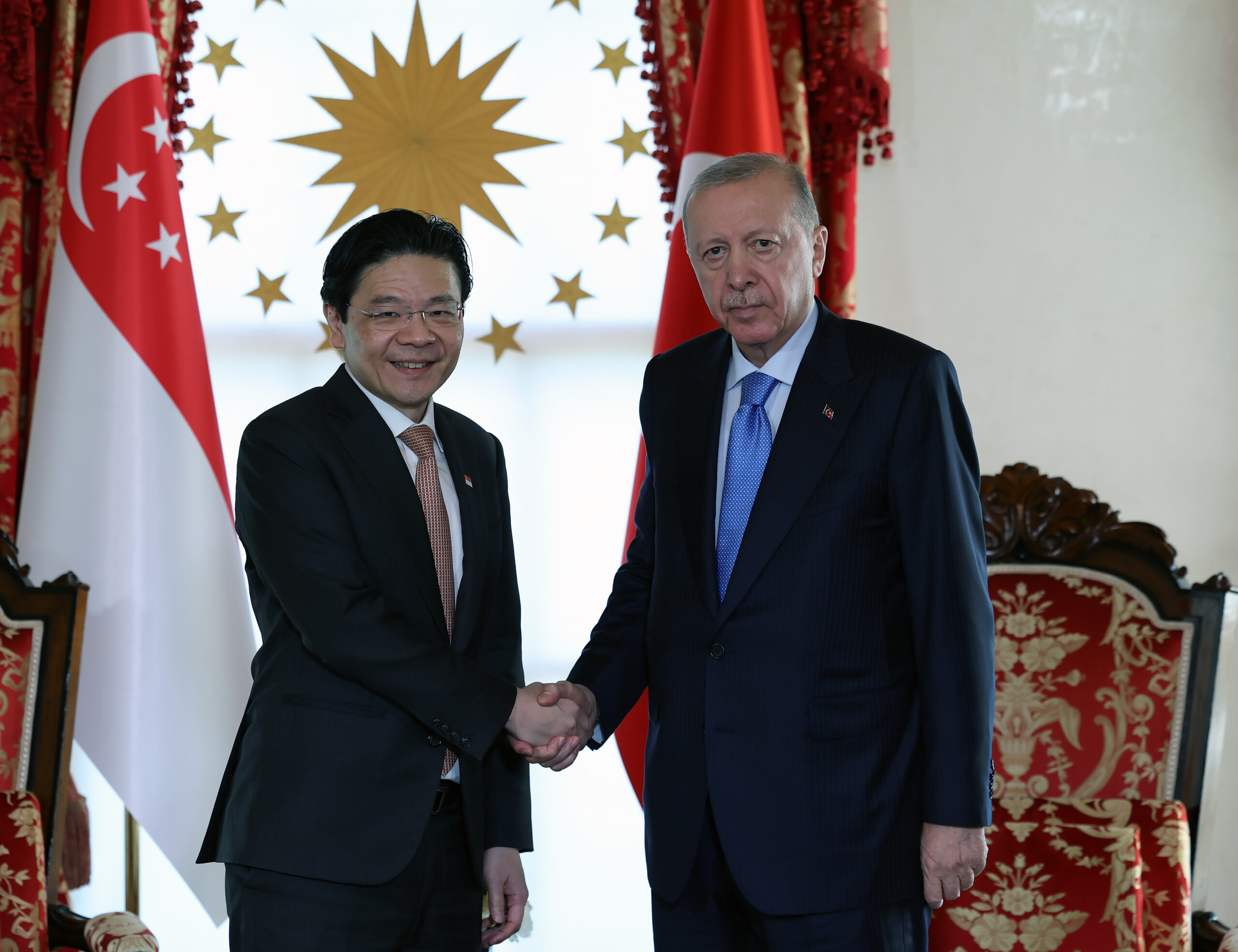 Cumhurbaşkanı Erdoğan, Singapur Başbakanı Wong’u kabul etti