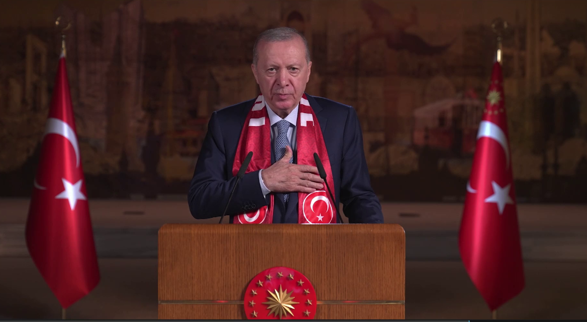 Cumhurbaşkanı Erdoğan’dan A Milli Takım’a destek mesajı. “Yeni bir destan yazma zamanı”