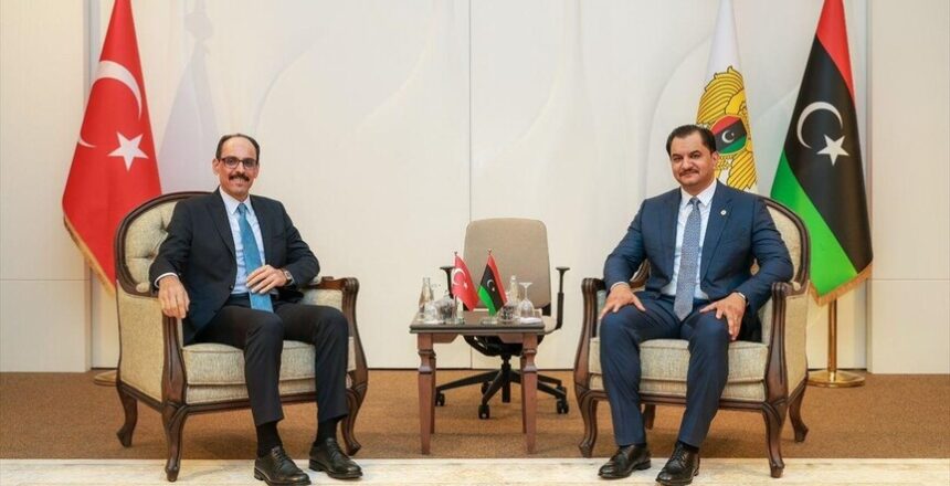 MİT Başkanı Kalın, Libya Ordusu Komutan Yardımcısı Saddam Hafter ile görüştü