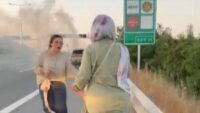 Otomobil alev alev yandı. Sürücü o anları anlattı: Ailemi bir buçuk dakika arayla kurtardım