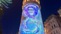 Sıfır Atık Haftası kapsamında Galata Kulesi’nde mapping gösterisi yapıldı
