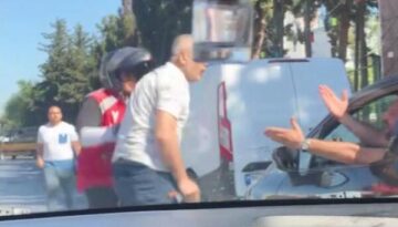 Trafikte tartıştığı sürücüye saldırdı; 180 bin lira para cezası kesildi