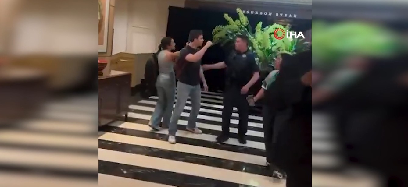 ABD’de protestoculardan Netanyahu’nun yemek yediği otele baskın