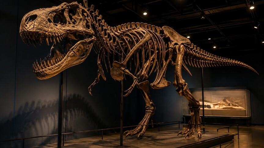 ABD’deki müzayedede T-rex iskeleti 50,1 milyon dolara satılarak rekor kırdı