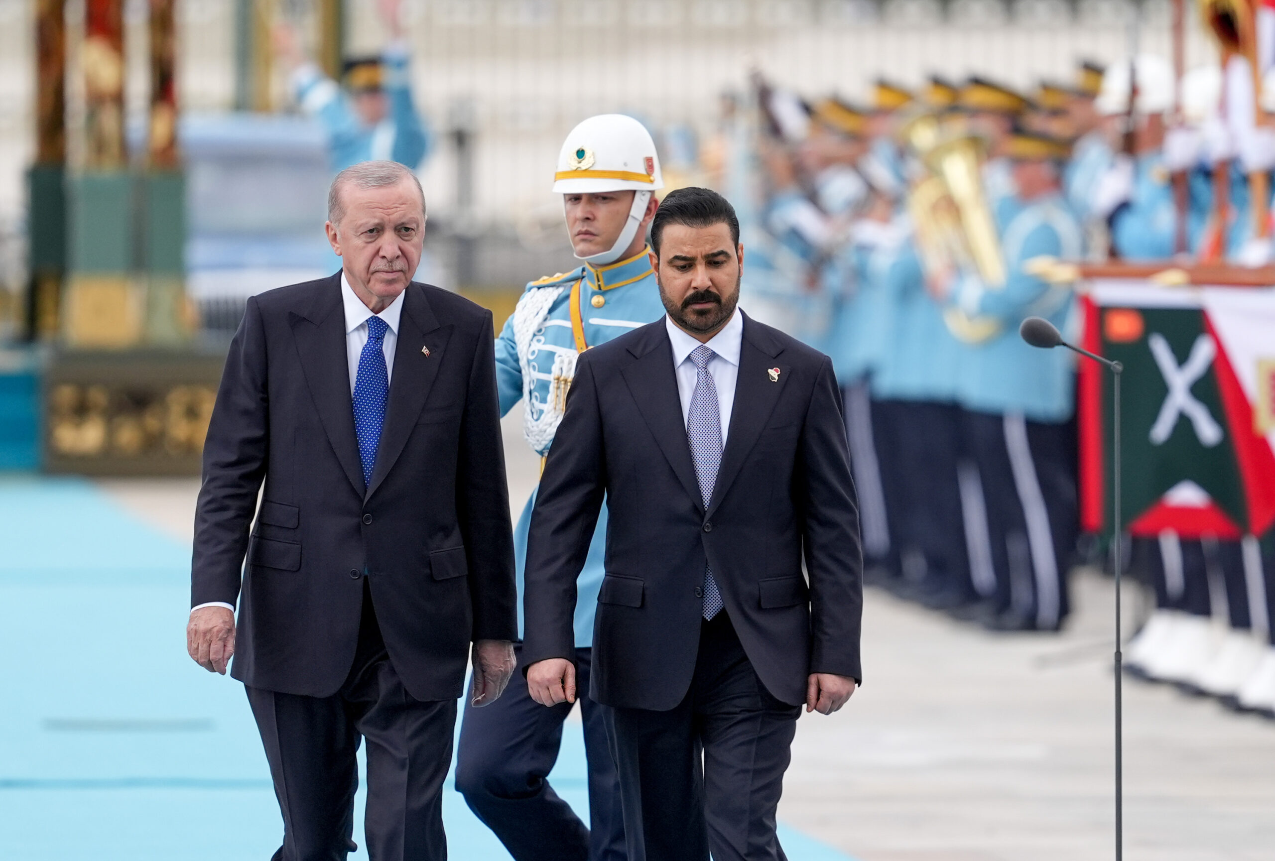 Cumhurbaşkanı Erdoğan, Irak Başbakanı Zeydi’yi resmi törenle karşıladı