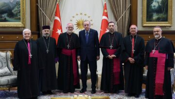 Cumhurbaşkanı Erdoğan Türkiye Katolik Episkoposlar heyetini kabul etti