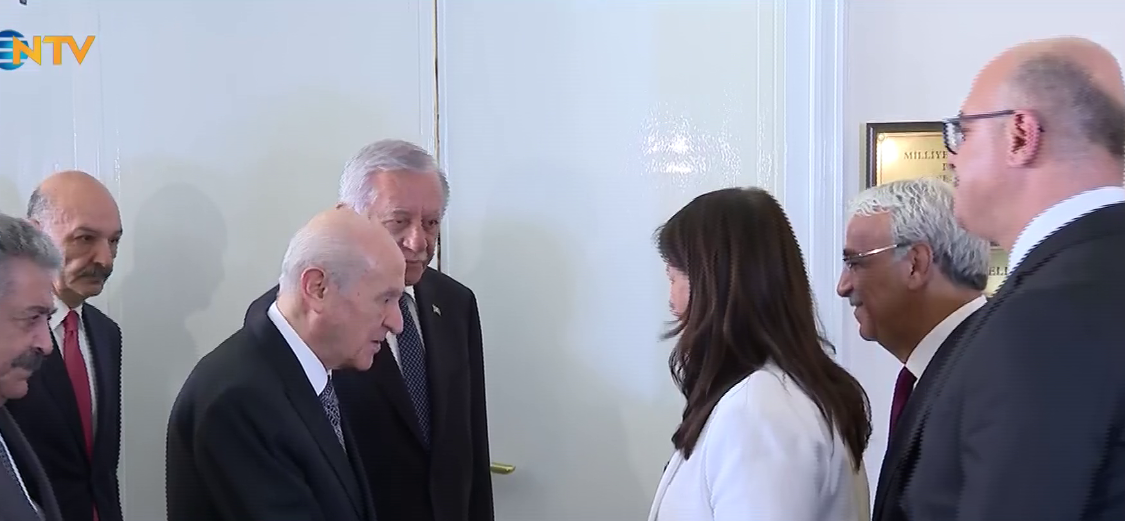 DEM Parti heyetinden Bahçeli’ye ziyaret